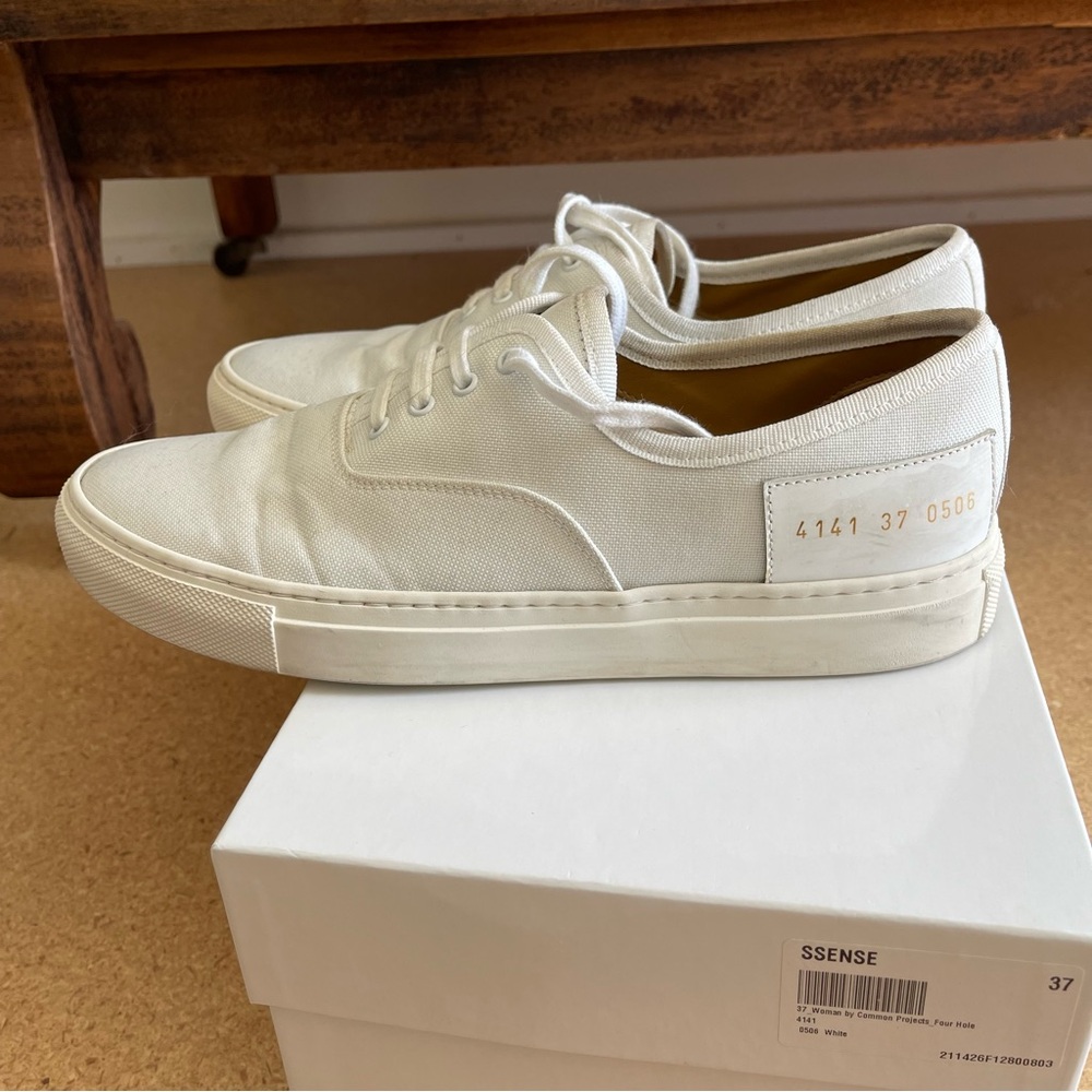 Common Projects canvas four hole sneakers 37